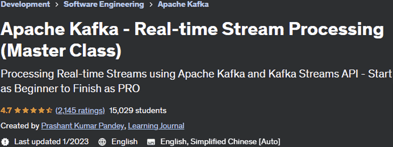 Apache Kafka - Real-time Stream Processing (Master Class)