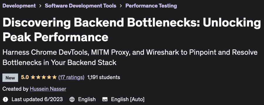 Discovering Backend Bottlenecks: Unlocking Peak Performance