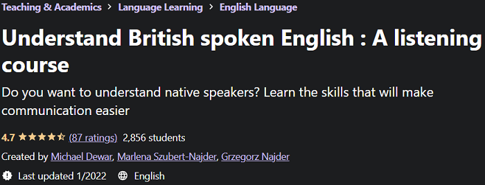 Understand British spoken English: A listening course