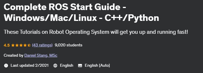 Complete ROS Start Guide - Windows_Mac_Linux - C++_Python