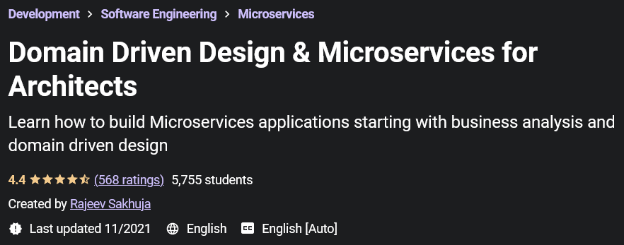 Domain Driven Design & Microservices for Architects