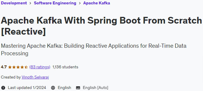 Apache Kafka With Spring Boot From Scratch (Reactive)