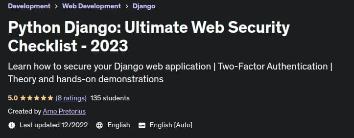 Python Django: Ultimate Web Security Checklist - 2023
