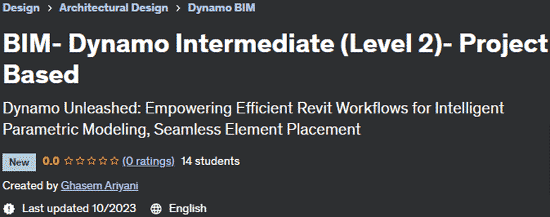 BIM - Dynamo Intermediate (Level 2) - Project Based