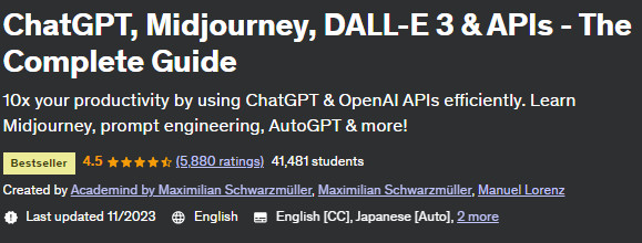 ChatGPT Midjourney DALL-E 3 & APIs - The Complete Guide