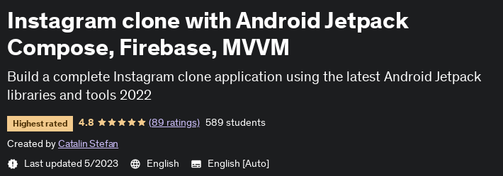 Instagram clone with Android Jetpack Compose, Firebase, MVVM