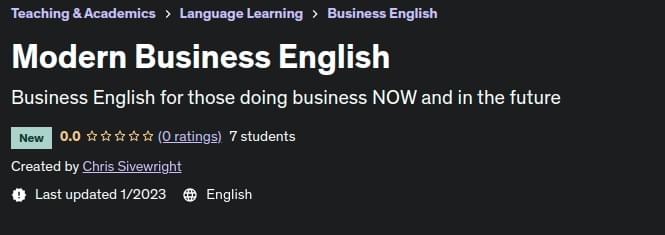 Modern Business English