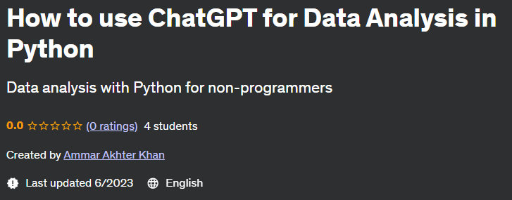 How to use ChatGPT for Data Analysis in Python