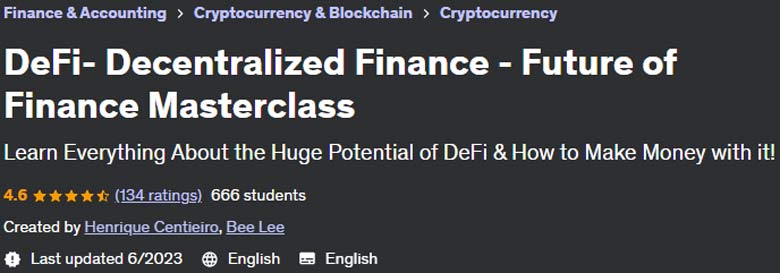 DeFi - Decentralized Finance - Future of Finance Masterclass