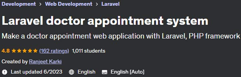 Laravel doctor appointment system