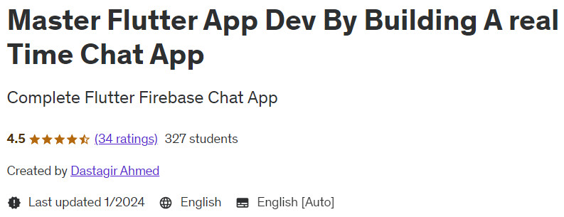 Master Flutter App Dev By Building A Real Time Chat App