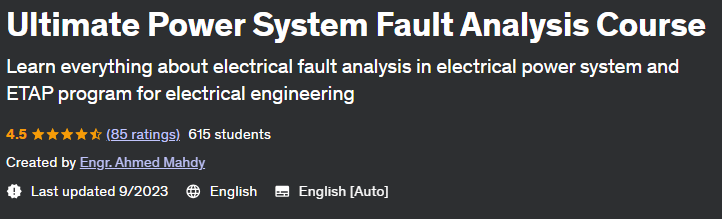 Ultimate Power System Fault Analysis Course