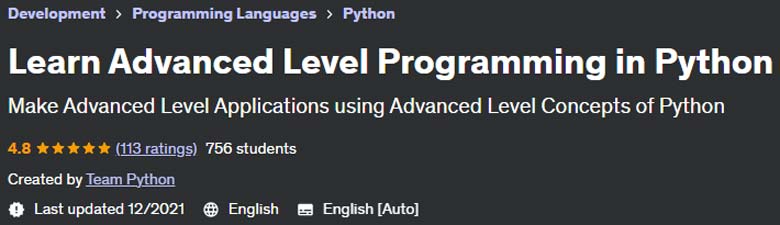Learn Advanced Level Programming in Python 