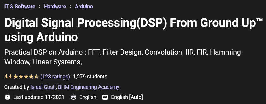 Digital Signal Processing (DSP) From Ground Up™ using Arduino