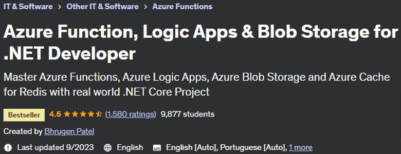 Azure Function, Logic Apps & Blob Storage for .NET Developer 