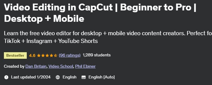 Video Editing in CapCut _ Beginner to Pro _ Desktop + Mobile