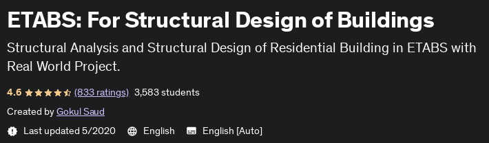 ETABS: For Structural Design of Buildings