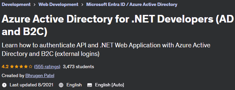 Azure Active Directory for .NET Developers (AD and B2C) 