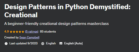 Design Patterns in Python Demystified: Creational