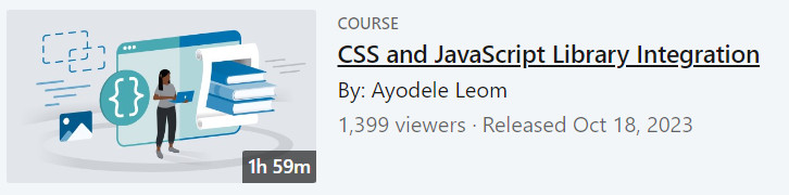 CSS and JavaScript Library Integration