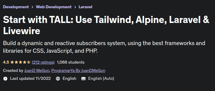 Start with TALL: Use Tailwind, Alpine, Laravel & Livewire