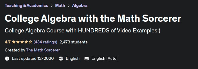 College Algebra with the Math Sorcerer