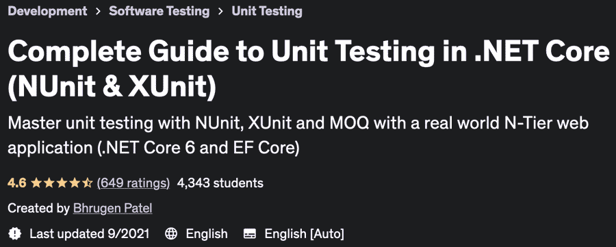 Complete Guide to Unit Testing in .NET Core (NUnit & XUnit)