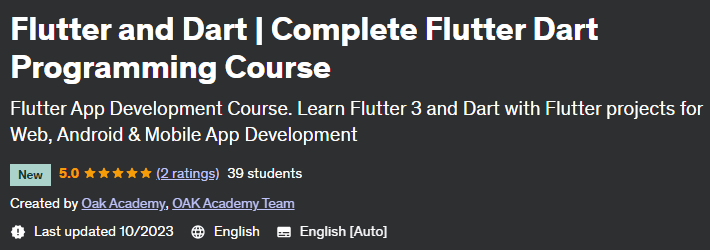 Flutter and Dart _ Complete Flutter Dart Programming Course