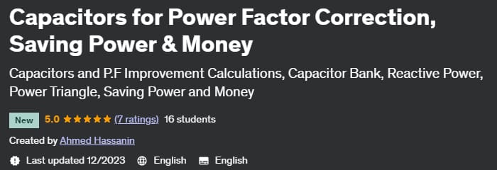 Capacitors for Power Factor Correction, Saving Power & Money