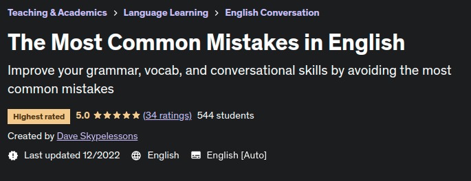 The Most Common Mistakes in English