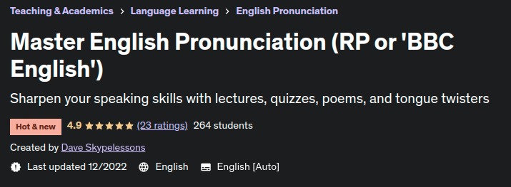 Master English Pronunciation (RP or 'BBC English')