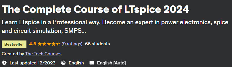 The Complete Course of LTspice 2024