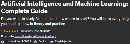 Artificial Intelligence and Machine Learning: Complete Guide