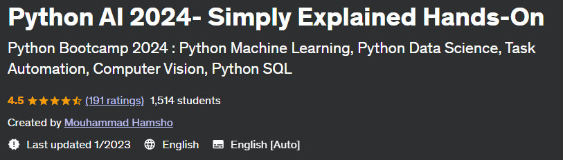 Python AI 2024 - Simply Explained Hands-On