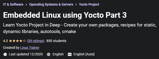 Embedded Linux using Yocto Part 3