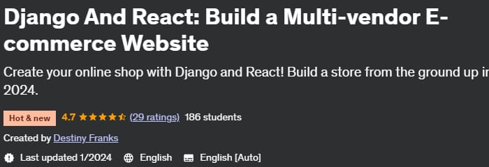 Django And React_ Build a Multi-vendor E-commerce Website