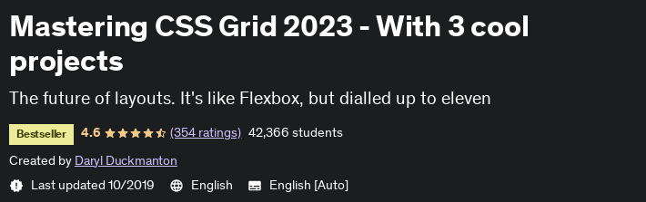 Mastering CSS Grid 2023 - With 3 cool projects