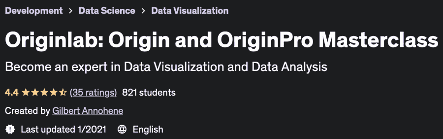 Originlab: Origin and OriginPro Masterclass