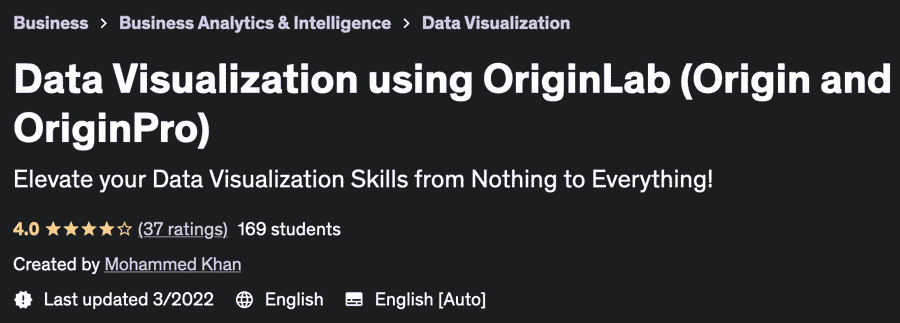Data Visualization using OriginLab (Origin and OriginPro)