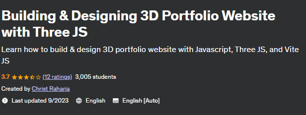 Building & Designing 3D Portfolio Website with Three JS