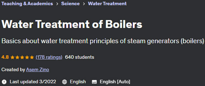 Water Treatment of Boilers