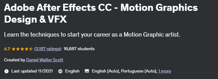 Adobe After Effects CC - Motion Graphics Design & VFX
