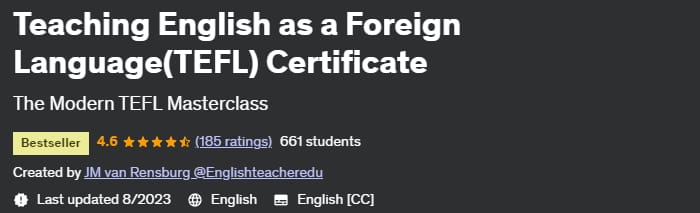 Teaching English as a Foreign Language (TEFL) Certificate