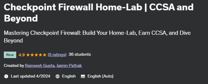 Checkpoint Firewall Home-Lab _ CCSA and Beyond