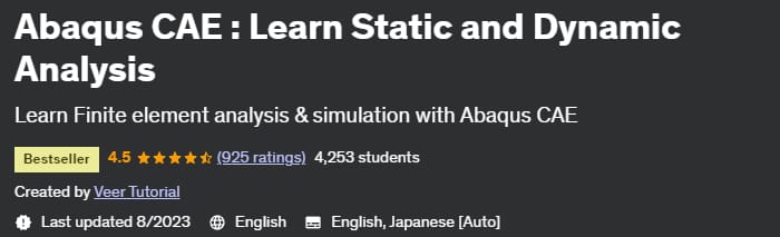 Abaqus CAE _ Learn Static and Dynamic Analysis