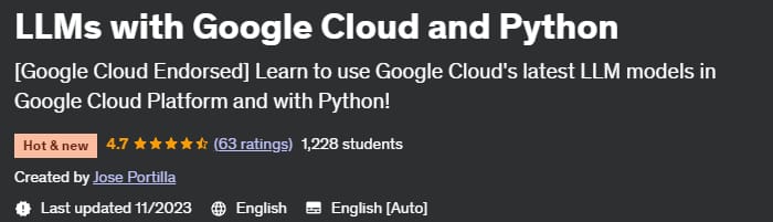 LLMs with Google Cloud and Python