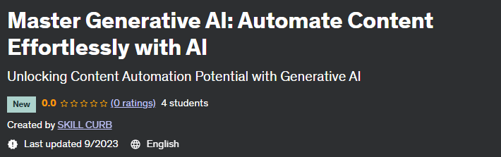 Master Generative AI_ Automate Content Effortlessly with AI