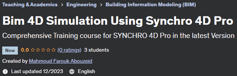 Bim 4D Simulation Using Synchro 4D Pro