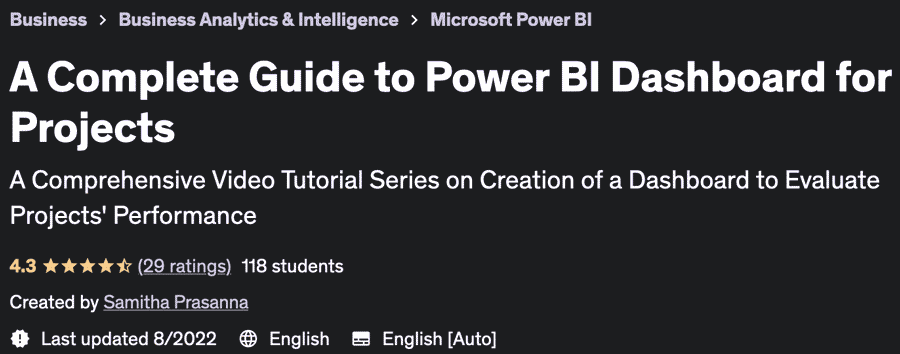 A Complete Guide to Power BI Dashboard for Projects