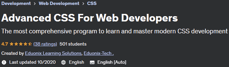 Advanced CSS For Web Developers